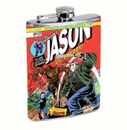 Halloween Horror Comic Jason Flask 8oz Stainless Steel Hip Drinking Whiskey