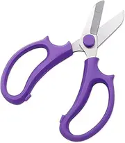 Pruning Shears, Small Lightweight Florist Scissors, Stainless Steel Garden Tools Scissors, Incisive Flower Branch Scissors for Horticulture(Purple)