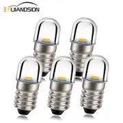 P13.5S/ E10 Screw LED Torch Light Work Bulb Lamp Warm/White 3V 4.5V 6V 12V 18V