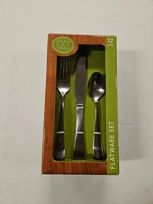 Dash of That Cory Satin Flatware Set 20 Pieces Made in India