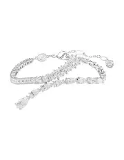 [Swarovski] Matrix Bracelet Mixed Cuts Rhodium Plated in White