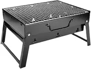 Portable BBQ Grill, Charcoal Stove Family Travel Home Barbecue Grill, Mini BBQ Outdoor Camp Cooker