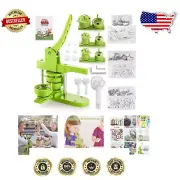 Durable DIY Button Maker Machine with Magic Book & 300 Badge Parts – Easy to Use