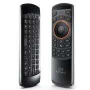 Rii K25 Multifunction Portable 2.4GHz Mini Wireless Fly Mouse Keyboard Black