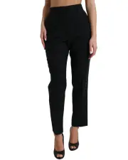 High Waist Wool Pants