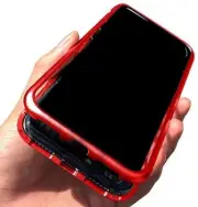 Samsung Note 10 Plus - Thin Anti-Spy 360 Full Protective Phone Cover RED