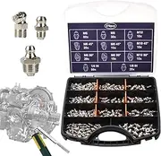 Grease Fitting Assortment | Grease Fittings Kit Assortment - Sturdy Mechanical Maintenance Tool Set Lubrication Accessories for Machinery Equipment Car Trucks