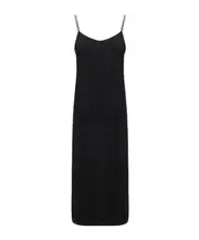 Lanvin Chain Embellished Strap Midi Dress FR38 Black
