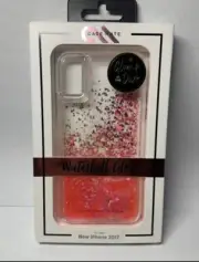 Case Mate Waterfall Glow in The Dark Liquid Pink Glitter Case For Apple iPhone X