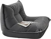 Giant Bean Bag Chair Sofa，Stuffed Big Accent Sofa Chair Floor Sofa，Bean Bag Lazy Chair for Adults and Kids ，Big Comfy Chair for Gaming/Reading/Relaxing (Gray)