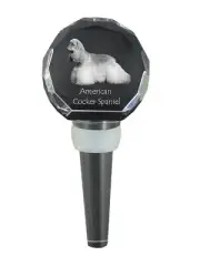 American Cocker Spaniel Thick Wine Stopper With Dog Art-Dog