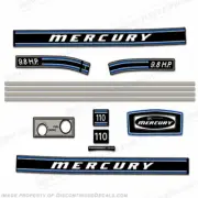 Fits Mercury 1972 9.8HP Outboard Engine Decals