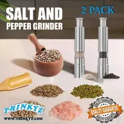 Mini Stainless Steel Thumb Pepper Grinder Salt And Pepper Grinder Manual-2 PACK