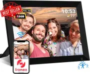 FRAMEO 32GB 10.1" WiFi Digital Photo Frame Touch Screen with App & Motion Sensor