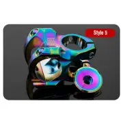 Impress with Oil Slick Headset Stem Top Cap Perfect Fit for Various Bike Models