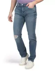 True Religion Geno Renegade Relaxed Slim Fit Jean in Tune in Rips Size 40