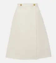 [Valentino] Valentino Crepe Couture midi skirt AU 14 white
