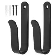 2 Pcs Skateboard Wall Rack, Horizontal Snowboard Wall Mount Clips, Black