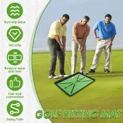 Golf Hitting Mat Nonslip Golf Practice Mat with Instant Swing Path Feedback