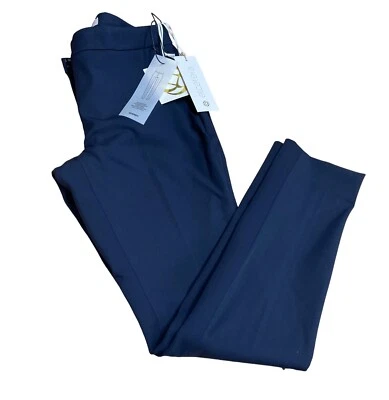 New With Tags Etcetera Audrey Womens 4 Tapered Leg Bronx Navy Pants 29x30 Wow
