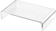 Monitor Stand Riser for Office Desktop Sturdy Heightening Stand with Smooth Edges Space Saving Design for Organizing Computer Mouse and Books