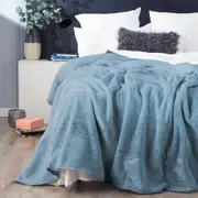Renee Taylor heavy weight Acrylic Mink blanket Sky 220 x 240 cms