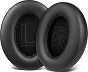 SOULWIT Ear Pads Cushions Replacement for Anker Soundcore Life 2 (Not fit Life 2 Neo)/Q20/Q20+/Q20I/Q20BT Headphones, Ear Pads with Softer Protein Leather, Noise Isolation Foam - Black