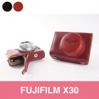 在飛比找Yahoo!奇摩拍賣優惠-TP- X30 FUJIFILM 新款開底式真皮相機底座皮套