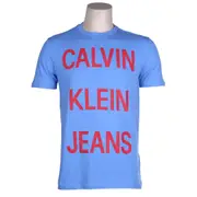 Calvin Klein Men's Spaced Out Logo Crew Neck T-Shirt - Regatta
