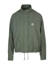 cropped tiger patch jacket L,M Green