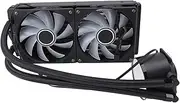 Integrated 240mm CPU Liquid Cooler, ARGB Water Cooler with PWM Fans for AM4 AM5 1150 1151 1155 1200, 2011 2011-V3 2066 1700, ARGB Lighting Sync
