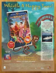 1999 The King & I Vintage Print Ad/Poster Animated Cartoon VHS Video 90s Kid Art