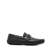 [Ferragamo] Ferragamo Parigi Slip-on Leather Loafers 6.5 US BLACK