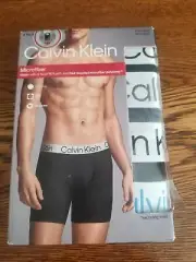Calvin Klein Men's Microfiber Boxer Brief 4 Pack Size Medium