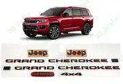 Black Red Front Rear Door 4x4 Overland Emblem 2022+ Jeep Grand Cherokee 2RowWK