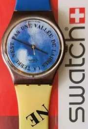 Swatch Watch CROQUE MONSIEUR GX112 1989 Standard Gents Designed By Salvador Dali
