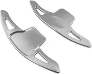 QASULER for Ford, Edge Sport 2011 2012, for Taurus SHO 2013 2014, for Explorer, Limited Car Steering Wheel Shifter Paddle Gear Car Paddle Shifter(Silver)