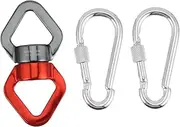 Yardwe 2Pcs Hanging Swivel with Rotational Device for Aerial Silks Tree Swings Hammocks Aviation for Outdoor Climbing and Yoga