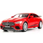 Catzon Alloy Diecast Model Car 1/32 Scale with Light and Sound Pull Back Toy-Red