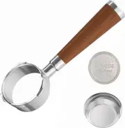Espresso Bottomless Portafilter 3 Ears,with 304 Stainless Steel Filter 58mm