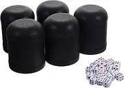 UPKOCH 5 Sets Plastic Dice Cup Shaker with Dice Lightweight Portable Cups for Parties Bars and Family Gatherings Easy to Clean and Use
