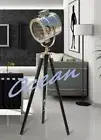 Lamp Tripod Wooden Floor Light Stand Nautical Decor Vintage Home decor Spotlight