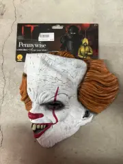 Pennywise Stephen King IT Rubies Adult Mask BRAND NEW!