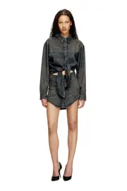 [Diesel] Diesel - Dress in fluid denim - Dresses - Woman - Blue S Blue