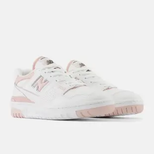 【NEW BALANCE】NB 550 復古運動鞋 休閒鞋 板鞋 籃球鞋型 女鞋 白粉色(BBW550BP-B)