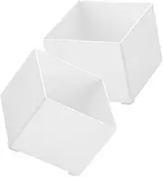 DIYEAH 2Pcs Desktop Memo Pad Holder Practical Note Organizer for Office and Home Durable Storage Container with Eye Catching Design Space Saving for Desk Organization
