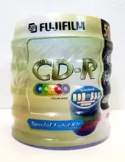 Fujifilm CD-R 50 pack color tower with special label kit New Old Stock Sealed