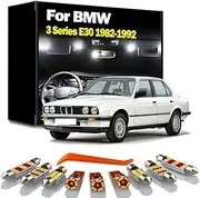 10Pcs Signal Lamp LED Interior Map Dome Number Plate Light Kit, For BMW 3 Series E30 1982-1990 1991 1992 Car Accessories