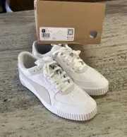 Puma Cali G Sneaker Golf Shoes Women's Size 9 Waterproof White 379212-01