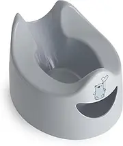 Toddler Essentials Easy Pour Potty - Light Grey | Portable Potty Training Toilet Seat for Toddlers | Hygienic, Easy to Clean, and Travel-Friendly (Previously Known as Pourty)